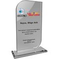 EKT-290 Kristal Plaket Şeffaf 12 x 21 cm