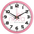 V30-333-PM Plastik Duvar Saati Pembe Ø 30 cm