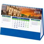 AMT-01-TL Manzara Masa Takvimi Taslama - Lacivert 20 x 14 x 7 cm