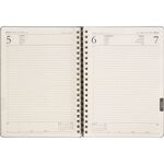 Bostancı-S Spiralli Günlük Ajanda Gri 20 x 28 cm