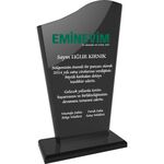 EKT-108 Kristal Plaket Füme 12 x 21 cm