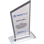 EKT-310 Kristal Plaket Şeffaf 12 x 21 cm