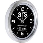 V30-743-G Metalize Duvar Saati Gümüş Ø 40 cm