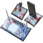 KM-300 3lü Kristal Masa Seti  16 x 30 cm