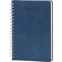 Bostancı-S Spiralli Günlük Ajanda Lacivert 20 x 28 cm