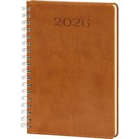 Bostancı-S Spiralli Günlük Ajanda Taba 20 x 28 cm