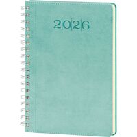 Bostancı-S Spiralli Günlük Ajanda Turkuaz 20 x 28 cm