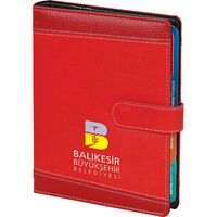 Bergama Organizer Ajanda Kırmızı 18 x 23 cm