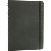 KP-40 Gizli Spiralli Ajanda Kapağı Siyah 17,5 x 24 cm