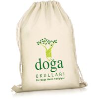 BC-8100 Büzgülü Ham Bez Çanta  