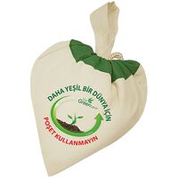 BC-8300 İp Büzgülü Ham Bez Çanta  