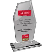 EKT-275 Kristal Plaket Şeffaf 12 x 21 cm