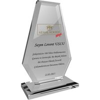 EKT-280 Kristal Plaket Şeffaf 12 x 21 cm