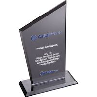 EKT-310 Kristal Plaket Füme 12 x 21 cm