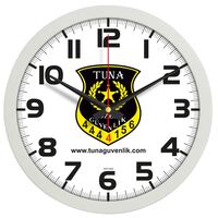 V30-333-G Plastik Duvar Saati Gri Ø 30 cm