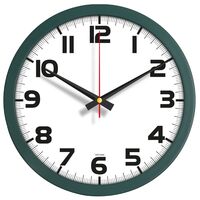 V30-333-HYSL Plastik Duvar Saati Haki Yeşil Ø 30 cm