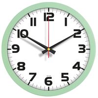 V30-334-MY Plastik Duvar Saati Mint Yeşili Ø 35 cm