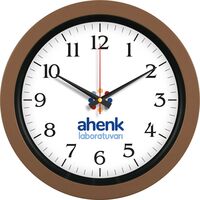 V30-346-KH Plastik Duvar Saati Kahverengi Ø 40 cm