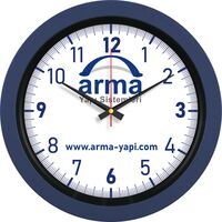 V30-346-L Plastik Duvar Saati Lacivert Ø 40 cm