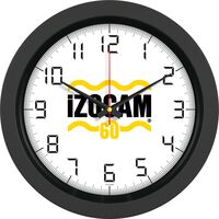 V30-346-S Plastik Duvar Saati Siyah Ø 40 cm