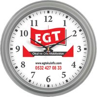 V30-504-F Plastik Duvar Saati  Ø 46 cm