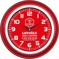 V30-509-K Plastik Duvar Saati  Ø 40 cm
