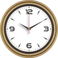 V30-522-A Plastik Duvar Saati  Ø 34 cm