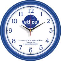 V30-522-L Plastik Duvar Saati  Ø 34 cm