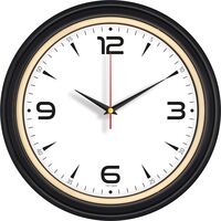 V30-522-S Plastik Duvar Saati  Ø 34 cm