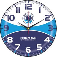 V30-529-B Bombe Cam Duvar Saati  Ø 30 cm