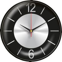 V30-529-SGM Bombe Cam Duvar Saati  Ø 30 cm