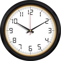 V30-551-SA Plastik Duvar Saati  Ø 40 cm