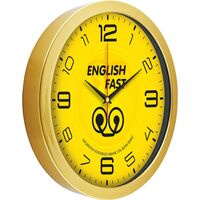 V30-575-A Metalize Duvar Saati Altın Ø 30 cm