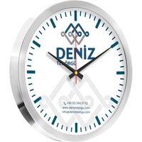 V30-920-B Metal Duvar Saati  Ø 35 cm