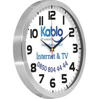 V30-965-B Alüminyum Duvar Saati  Ø 30 cm