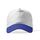 0501 İthal Polyester Şapka Beyaz - Saks Mavi 