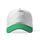 0501 İthal Polyester Şapka Beyaz - Yeşil 
