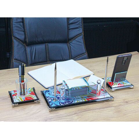 KM-300 3lü Kristal Masa Seti  16 x 30 cm