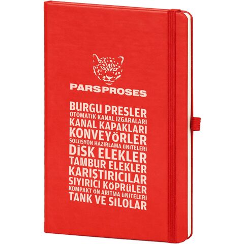 Gebze Tarihsiz Defter Kırmızı 13 x 21 cm