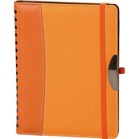 KP-35 Gizli Spiralli Ajanda Kapağı Turuncu 16,5 x 22 cm