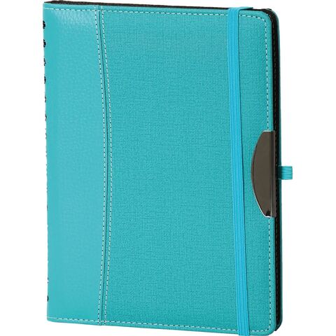 KP-35 Gizli Spiralli Ajanda Kapağı Turkuaz 16,5 x 22 cm