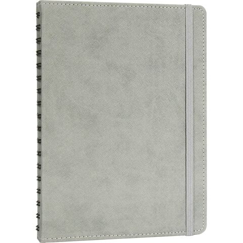 KP-40 Gizli Spiralli Ajanda Kapağı Gri 17,5 x 24 cm