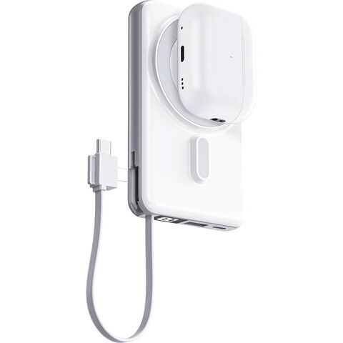 PWB-10 4 in 1 MagSafe PowerBank Beyaz 10.000 mAh