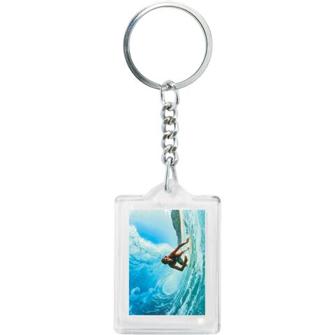 AN-4210-Z Çift Yön Anahtarlık Şeffaf 3,5 x 4 cm