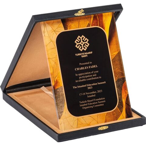 EKT-470 Kutulu Kristal Plaket  18 x 24 cm