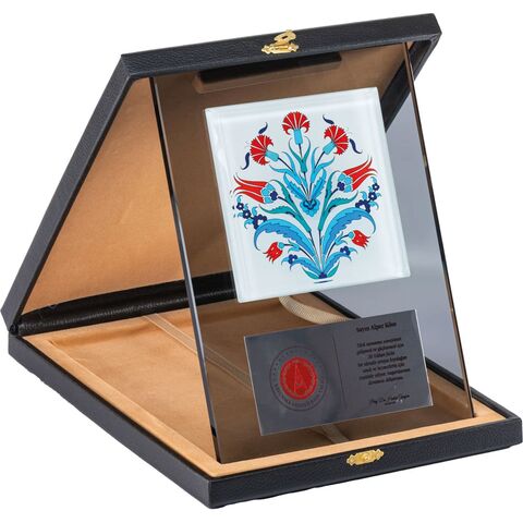 EKT-720 Kutulu Kristal Plaket  18 x 24 cm