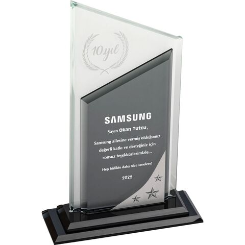 EKT-730 Kristal Plaket  15 x 25 cm