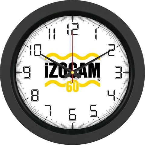 V30-346-S Plastik Duvar Saati Siyah Ø 40 cm