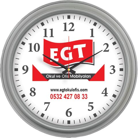 V30-504-F Plastik Duvar Saati  Ø 46 cm
