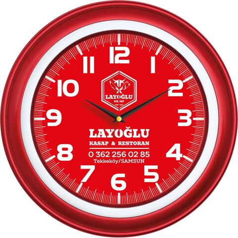 V30-509-K Plastik Duvar Saati  Ø 40 cm